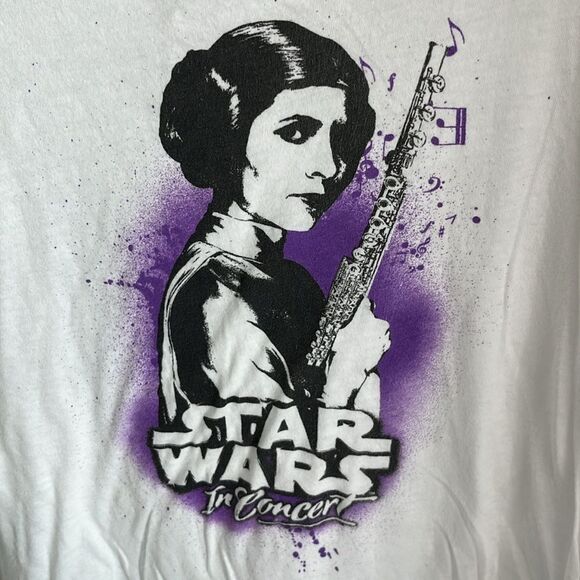 Star Wars RARE Concert Graphic Tee. Princess Leia - Picture 3 of 6